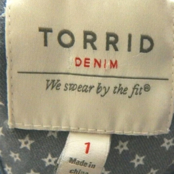 Torrid Medium Wash Denim Anorak Jacket - Picture 5 of 5